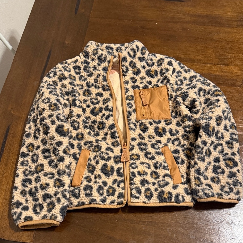 Leopard Print Kids Jacket